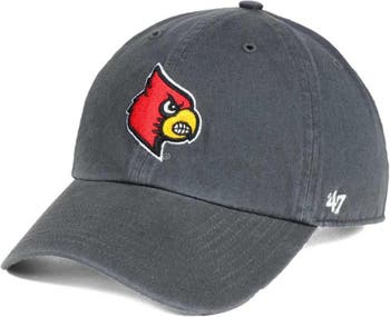 47 Men's '47 Charcoal Louisville Cardinals Vintage Clean Up Adjustable Hat