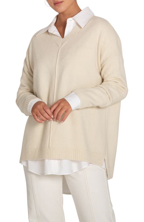 Belle & Bloom Wonder Of You Cashmere Blend Oversized Jumper In Cream