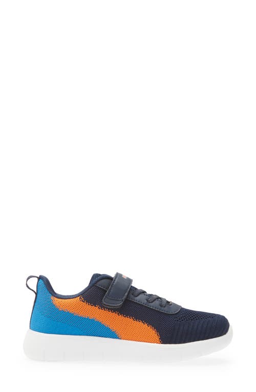 Shop Dream Pairs Knit Low Top Sneaker In Blue/navy/orange