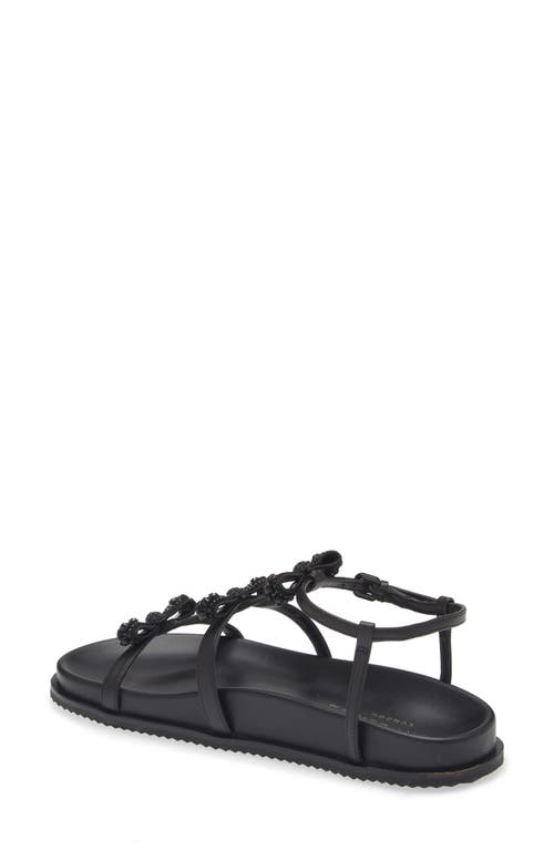 Shop Kurt Geiger London Pierra Micro Bow Gladiator Sandal In Black