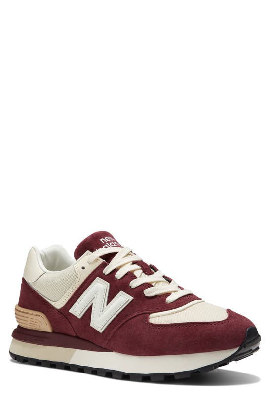 New Balance 574 Rugged Sneaker In Nb Burgundy