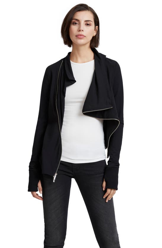 Marcella Hoyt French Terry Jacket In Black