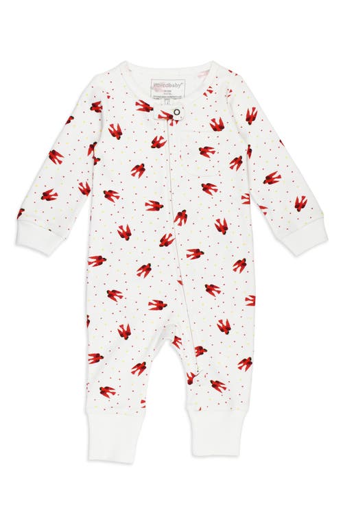Shop L'ovedbaby X 'the Very Hungry Caterpillar'™ Organic Cotton Romper In Red Bird