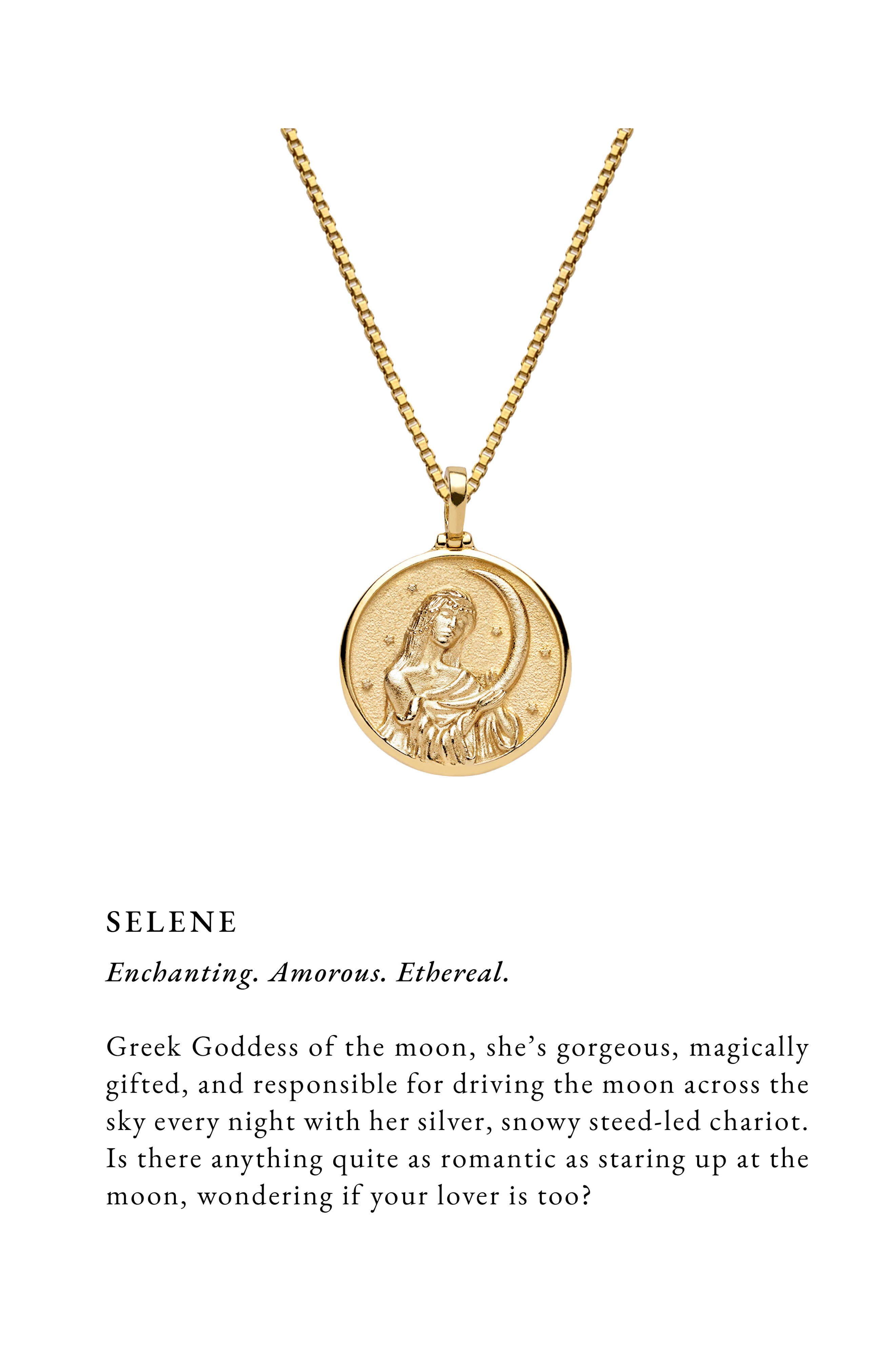 Awe Inspired Selene Coin Pendant 