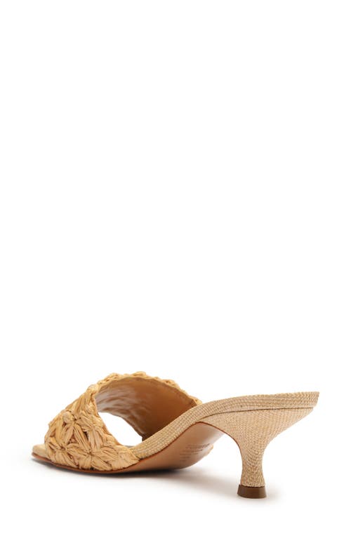 Schutz Dethalia Straw Raffia Sandal In Perola