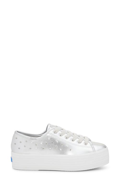 Shop Keds ® Triple Up Metallic Sneaker In Silver