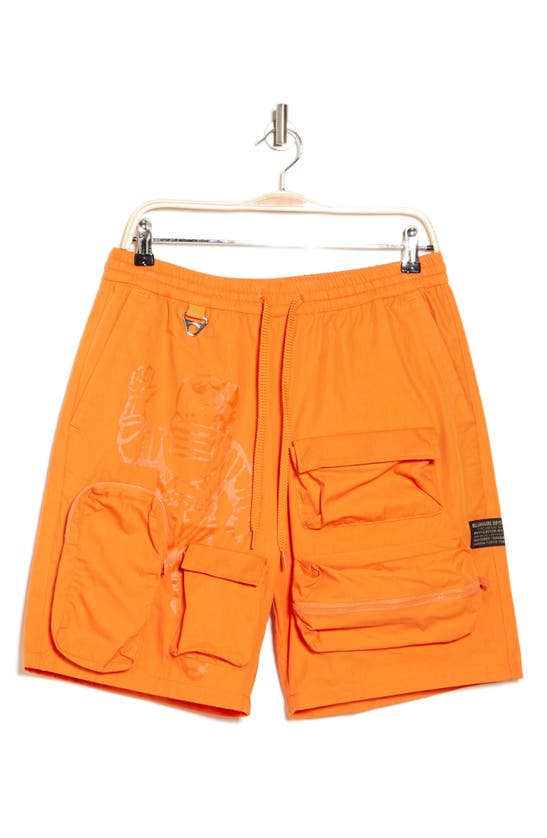 Billionaire Boys Club Terra Cargo Shorts In Russet Orange