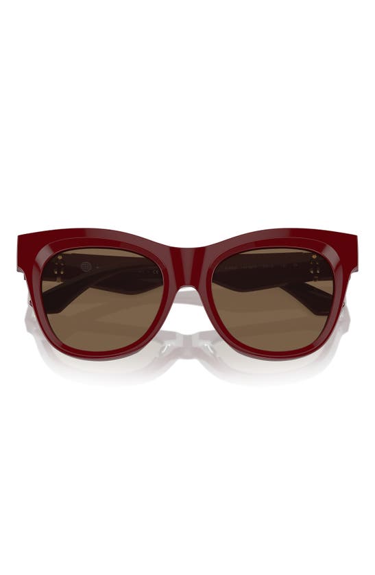 Shop Burberry 54mm Square Sunglasses In Bordeaux