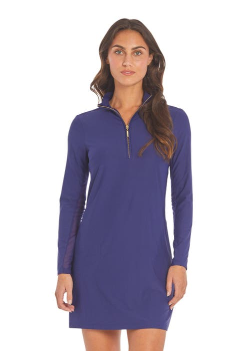 Shop Cabana Life 1/4 Zip Sport Dress In Navy