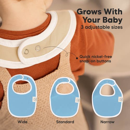 Keababies 8-pack Baby Drool Bibs In Daybreak