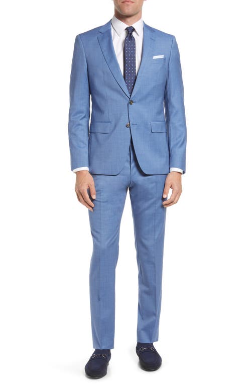 BOSS Hugo Wool Suit in Medium Blue