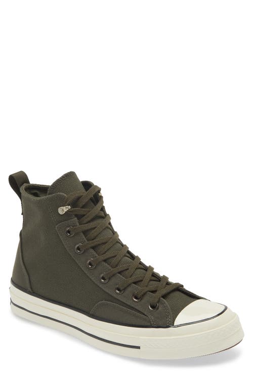 Converse Chuck70 Mens Lace-up Manmade Skate Shoes In Cave Green/cave Green/egret