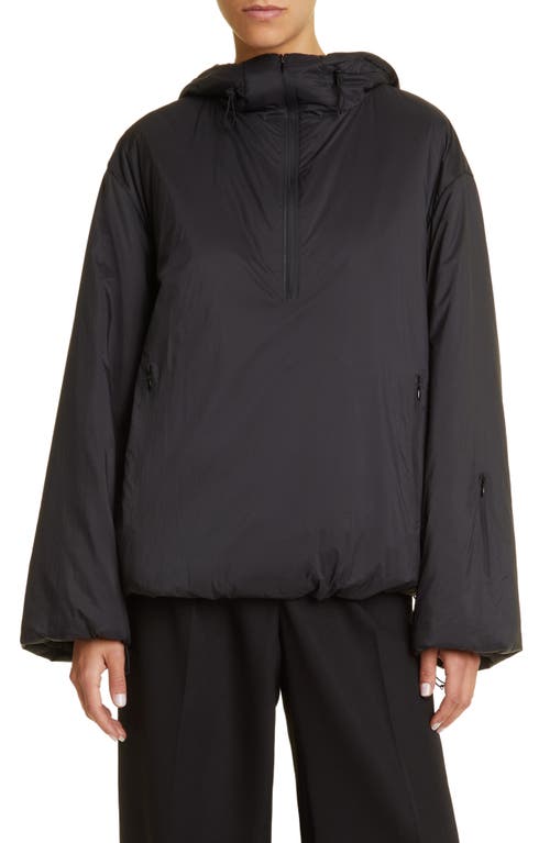 The Row Althena Hooded Anorak Black at Nordstrom,