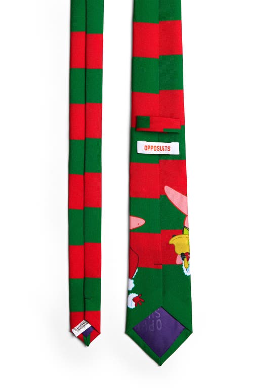 Shop Opposuits Spongebob® Christmas Tie In Green Multi