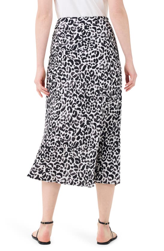 Shop Nic + Zoe Nic+zoe Onyx Animal Slip Skirt In Black Multi
