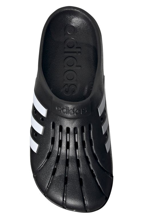 Shop Adidas Originals Adidas Adilette Clog Sandal In Core Black/white/core Black