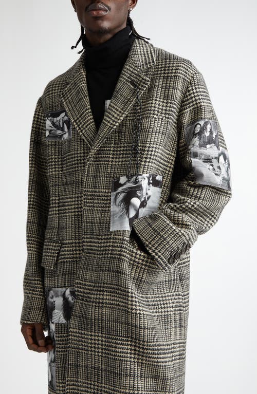 Takahiromiyashita The Soloist Takahiromiyashita Thesoloist. Chesterfield Houndstooth Wool Coat In Grencheck