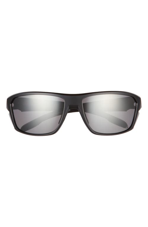 Oakley Split Shot 64mm Polarized Rectangle Sunglasses in Matte Black/Prizm Black at Nordstrom