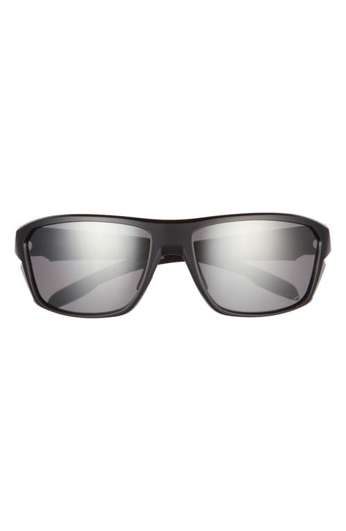 Oakley Split Shot 64mm Polarized Rectangle Sunglasses In Matte Black/prizm Black
