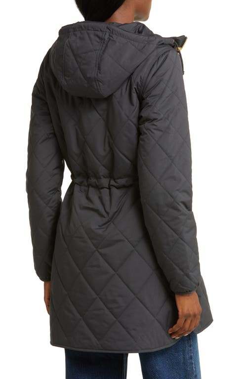 Shop L.l.bean Bean's Cozy Quilted Coat In Darkest Gray