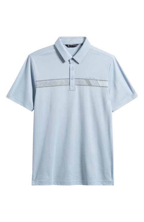 Travismathew Fresh Catch Cotton Blend Polo In Heather Dusty Blue