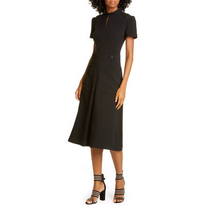Ba & sh Coleen Crochet Detail Dress, Black