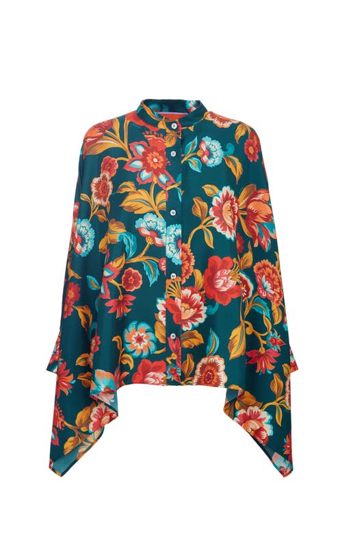 La Doublej Foulard Shirt In Hottie Emerald