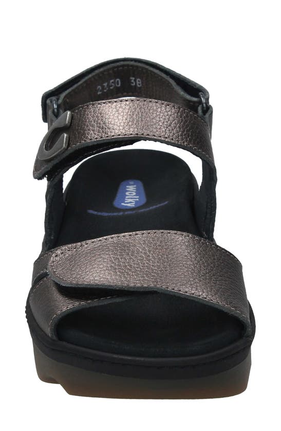 Wolky Medusa Sandal In Bronze Leather