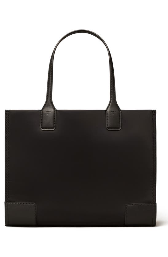 Shop Tory Burch Small Ella Recycled Nylon Tote In Black