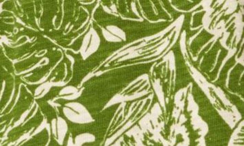 Shop Pendleton Wayside Leaf Print Knit Shorts In Olive Green