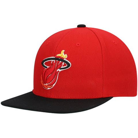 Mitchell & Ness  NBA Miami Heat Black Colour Redline Snapback Hat