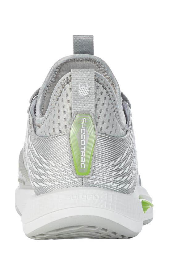 Shop K-swiss Speedtrac Sneaker In Grey Volt/ White/ Limon