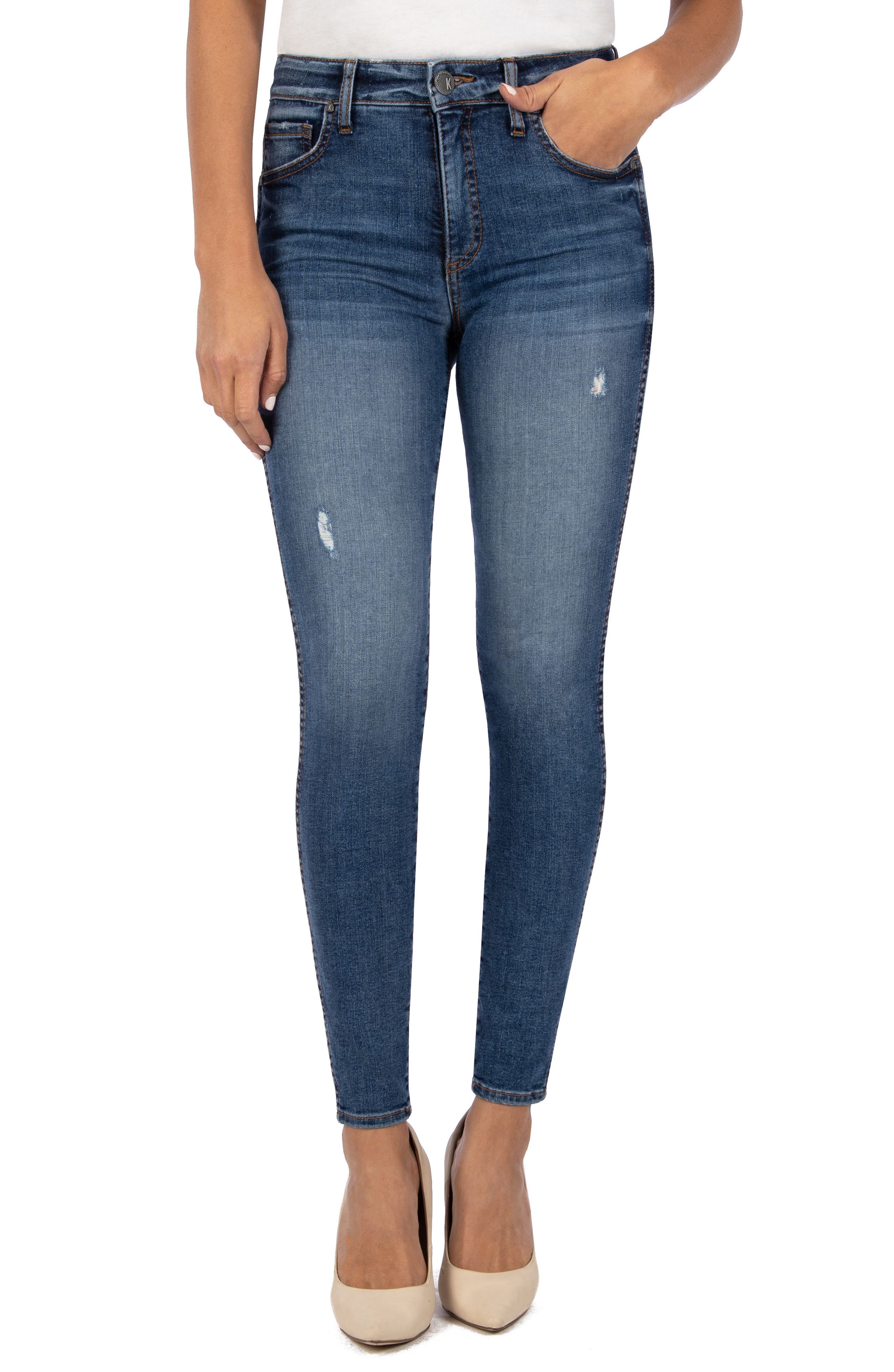 kut mia high rise skinny jeans