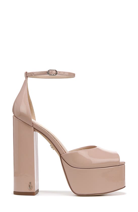 Sam Edelman Kori Ankle Strap Peep Toe Platform Sandal In Blush | ModeSens