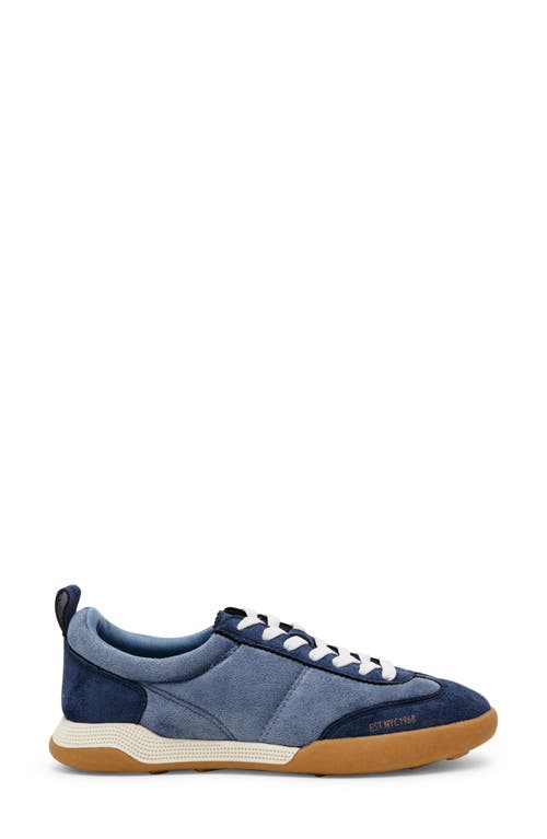 Anne Klein Women's Westside Low Profile Lace Up Retro Sneakers In Blue Multi