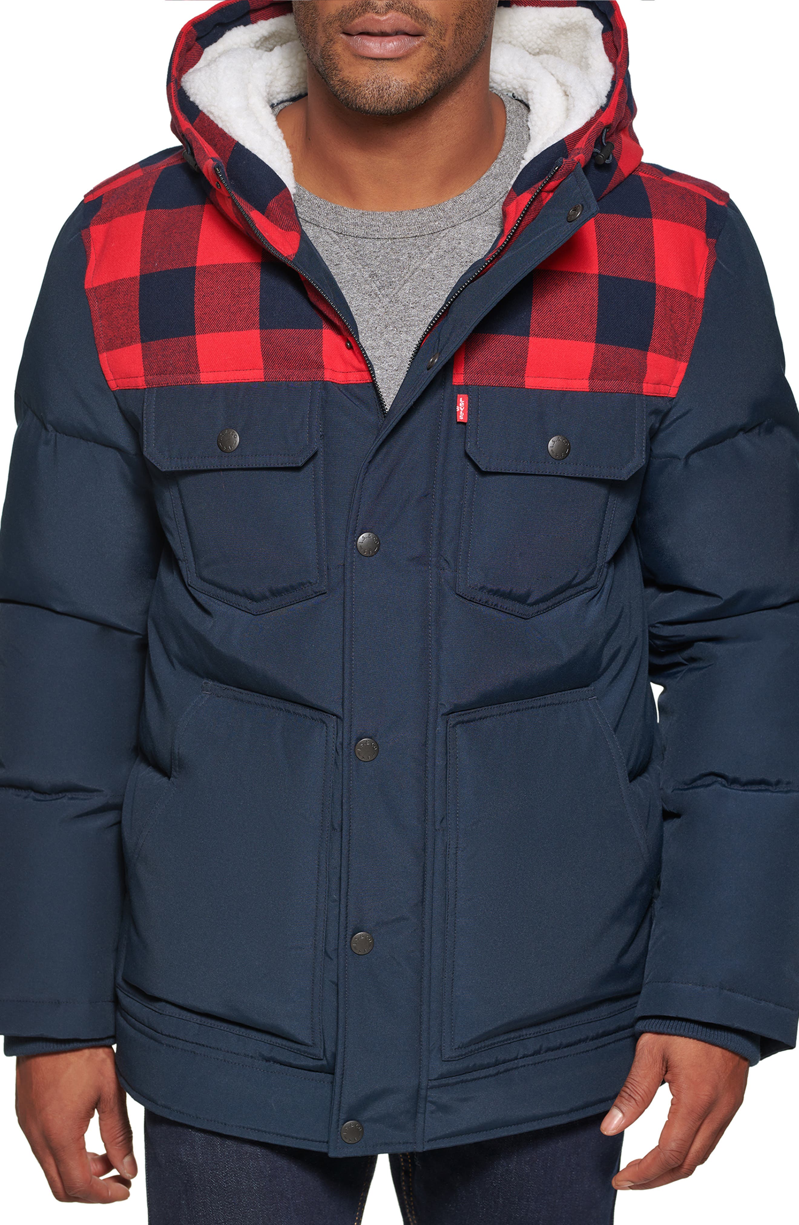 red plaid jacket mens