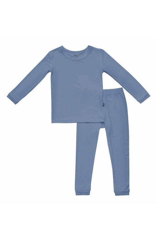 Shop Kyte Baby Kids' Fitted Two-piece Pajamas In Slate