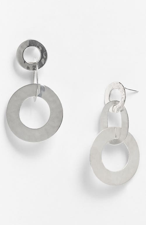 Ippolita Flat Links Triple Drop Earrings in Sterling Silver at Nordstrom