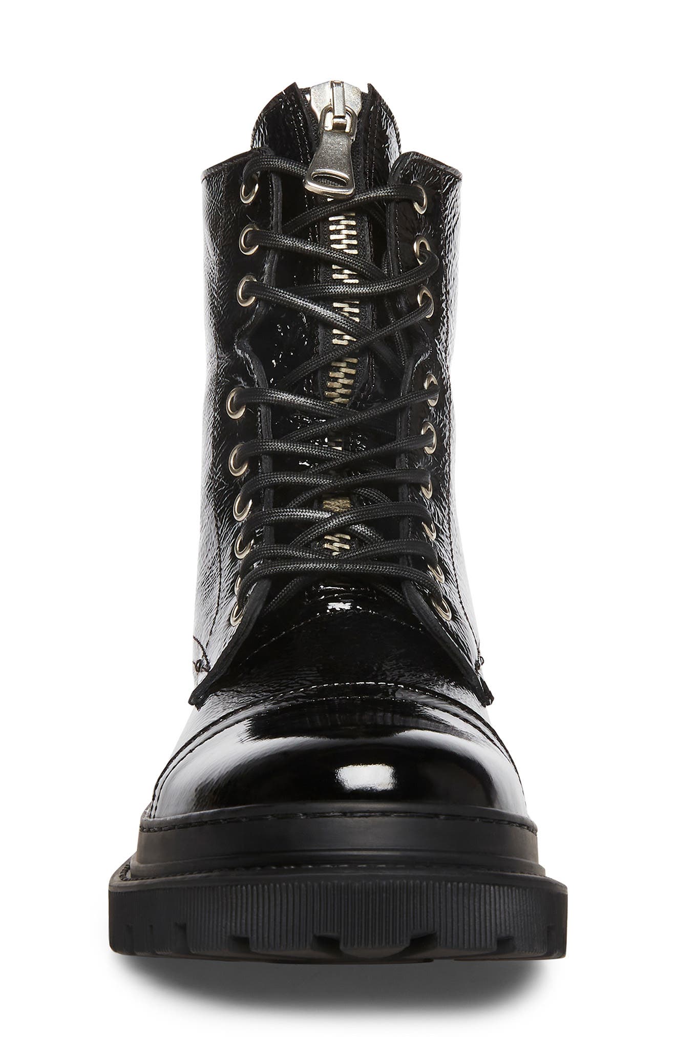 steve madden bobbi leather combat boot