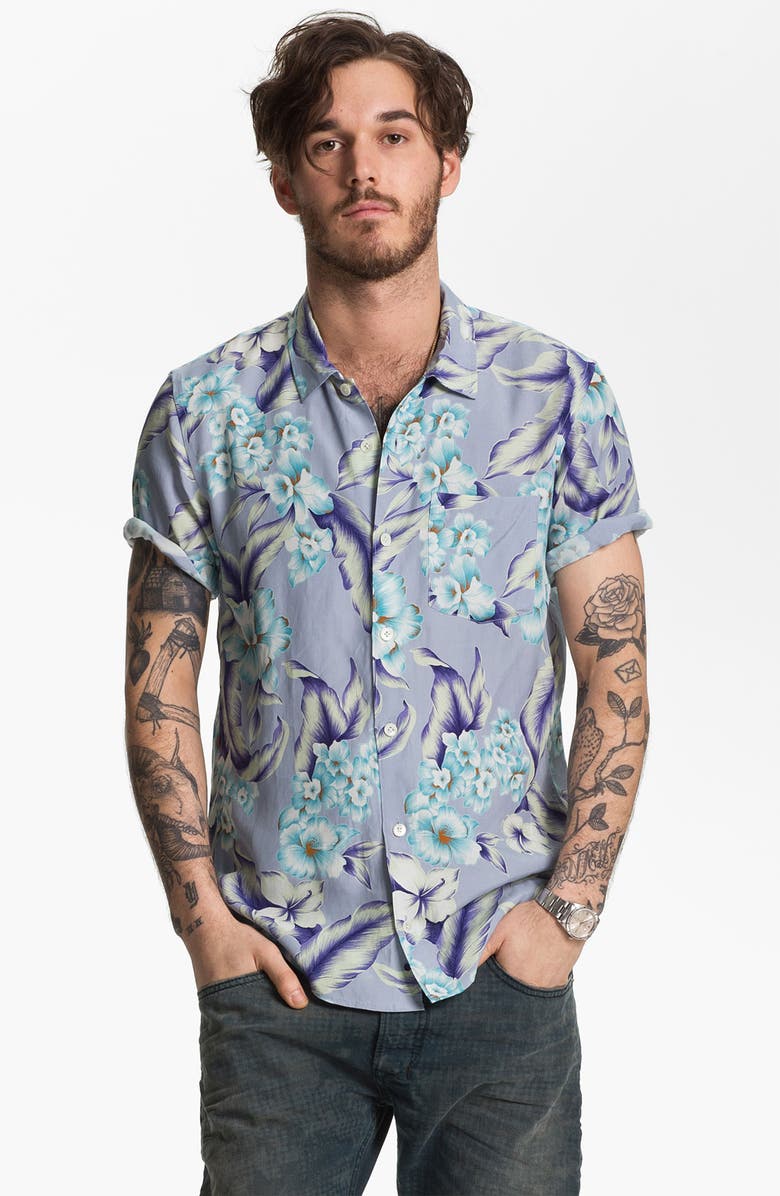 Stussy Deluxe Aloha Print Cotton Shirt | Nordstrom