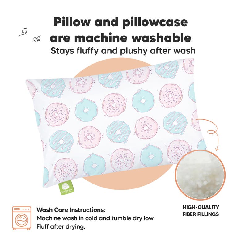 Shop Keababies Toddler Pillow With Pillowcase In Donuts
