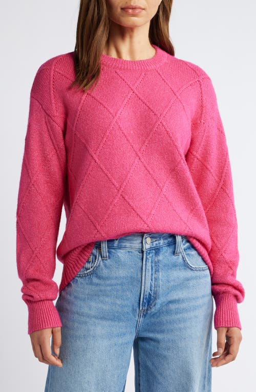 CASLONR CASLON(R) DIAMOND CABLE KNIT SWEATER 