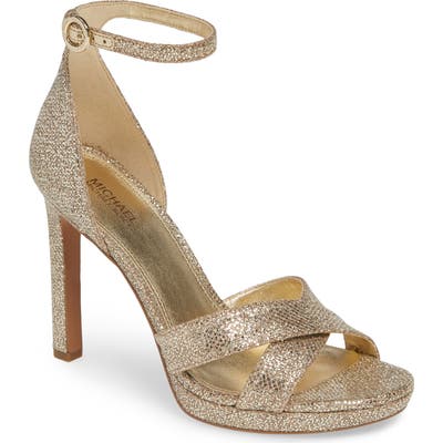 Michael Michael Kors Alexia Halo Strap Sandal, Metallic