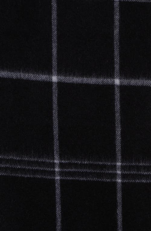 Nordstrom Rack Cashmere Scarf In Black Windowpane