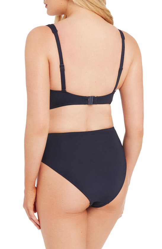 Sea Level Cross Front Bra Swim Top In Night Sky