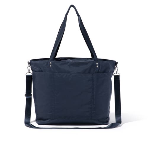 Baggallini Large Carryall Crossbody Tote Bag In French Navy