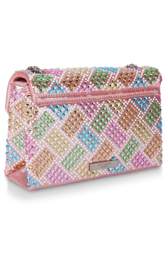Shop Kurt Geiger London Medium Kensington Convertible Crossbody Bag In Open Pink