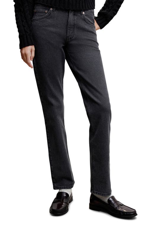 MANGO Straight Leg Jeans in Open Grey at Nordstrom, Size 2