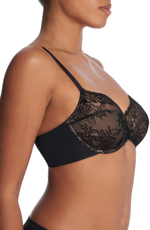 Shop Natori Feathers Refresh Full Fit Underwire Bra In Black/cafe