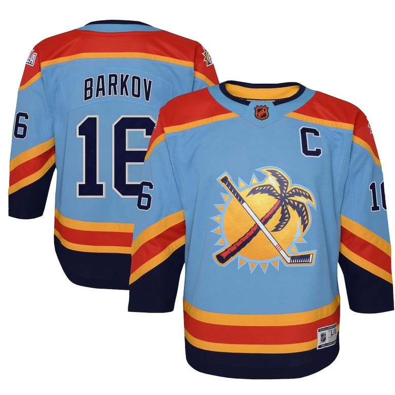 OUTERSTUFF YOUTH ALEKSANDER BARKOV LIGHT BLUE FLORIDA PANTHERS SPECIAL EDITION 2.0 PREMIER PLAYER JERSEY